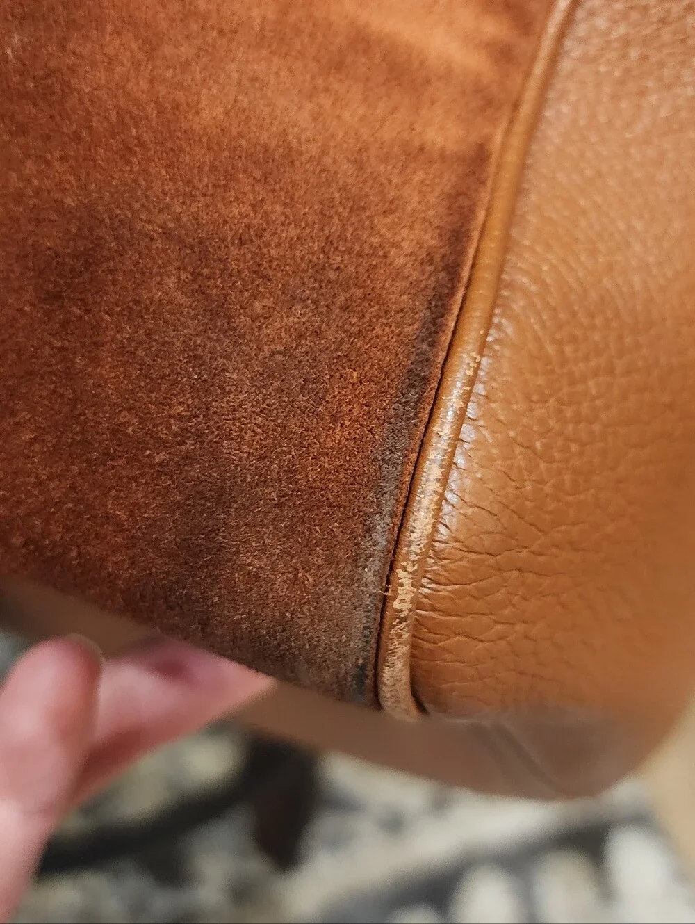 Coach Brown Leather & Suede Shoulder Bag